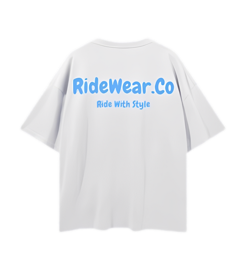 (LIMITED) RideWear Tee - White & Blue